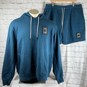PUMA Pivot Shorts Hoodie Matching Track Suit Mens 2XL Basketball Sweatsuit